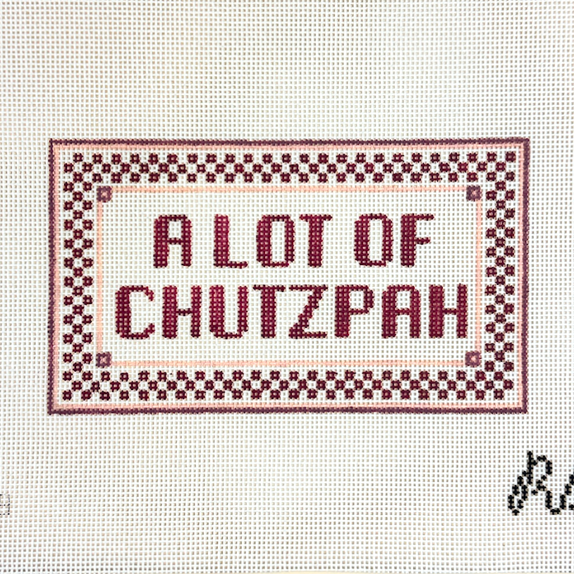 Rachel Barri A Lot of Chutzpah Needlepoint Canvas