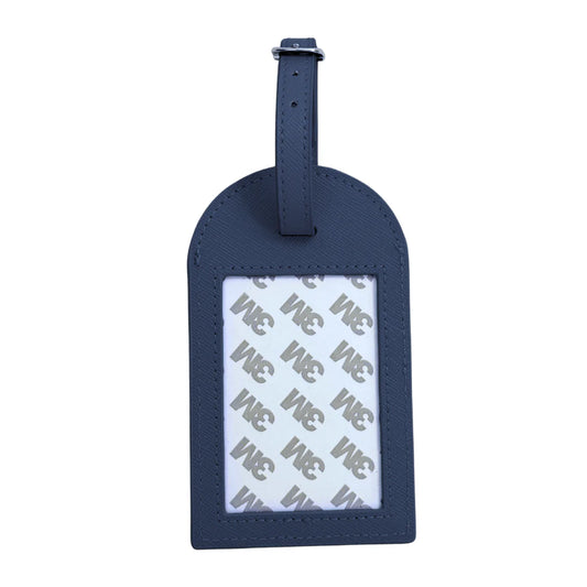 Rachel Barri Leather Self Finishing Bag Luggage Tag - Navy