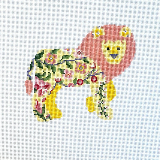 Rachel Barri Lilah the Lion Needlepoint Canvas