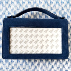 Rachel Barri The Everyday Clutch - Navy Suede