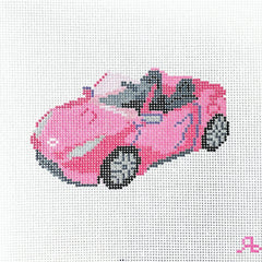 Rachel Barri Barbie Car Needlepoint Canvas