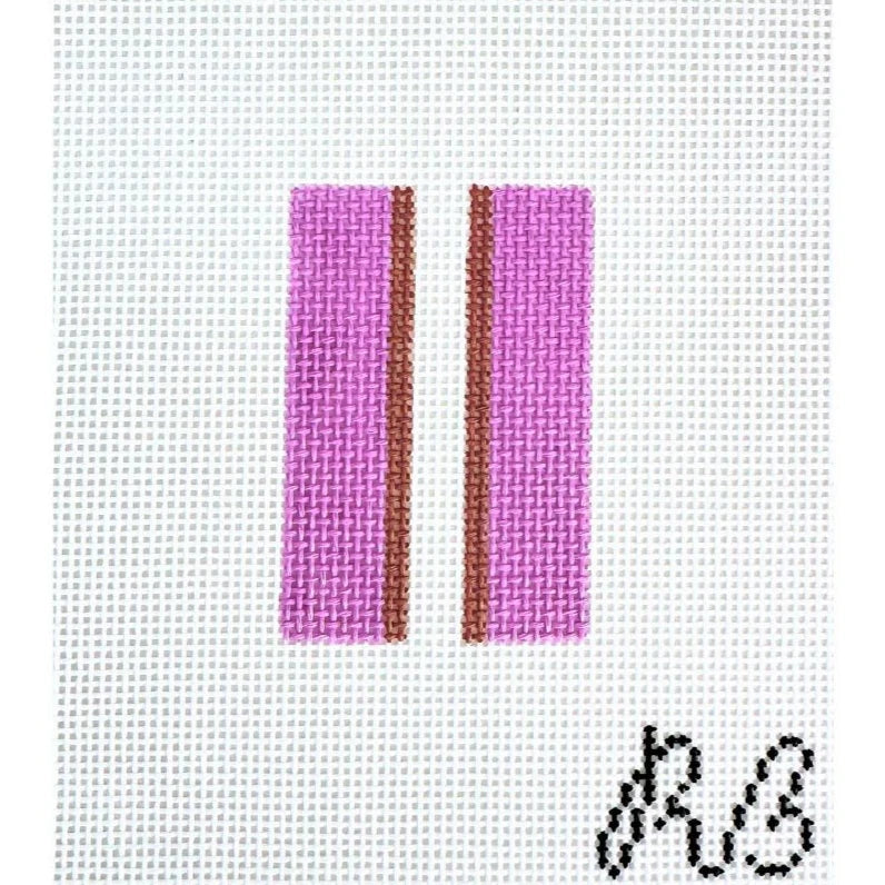 Rachel Barri Basic Stripes Needlepoint Canvas - Orchid