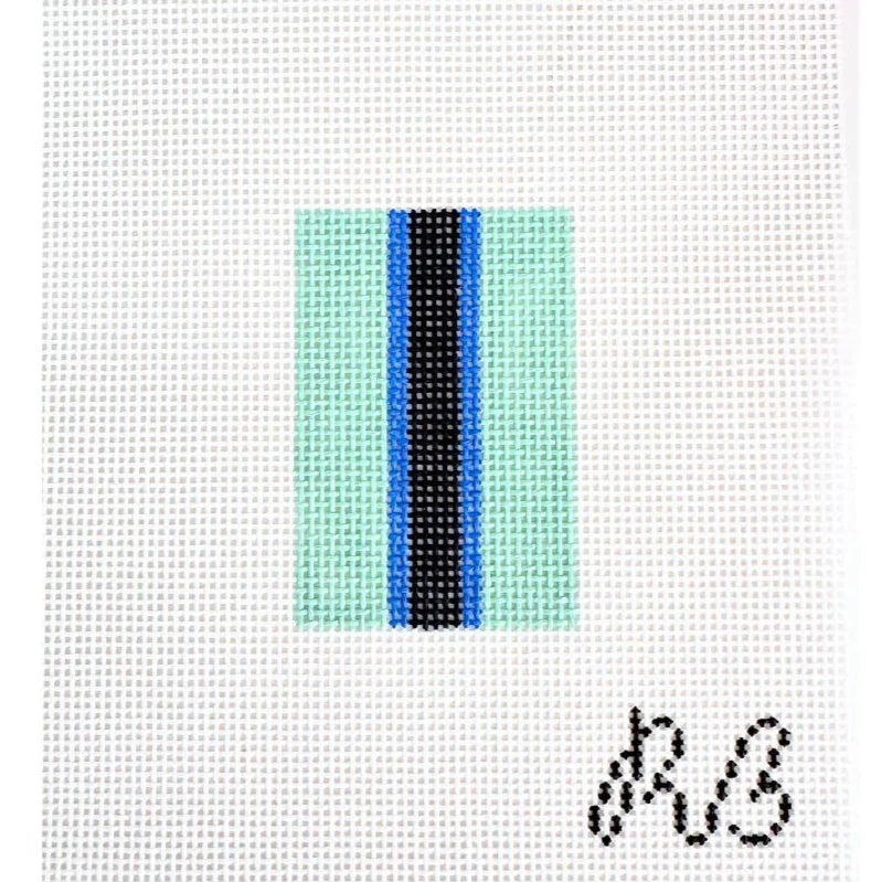 Rachel Barri Basic Stripes Needlepoint Canvas - Seafoam