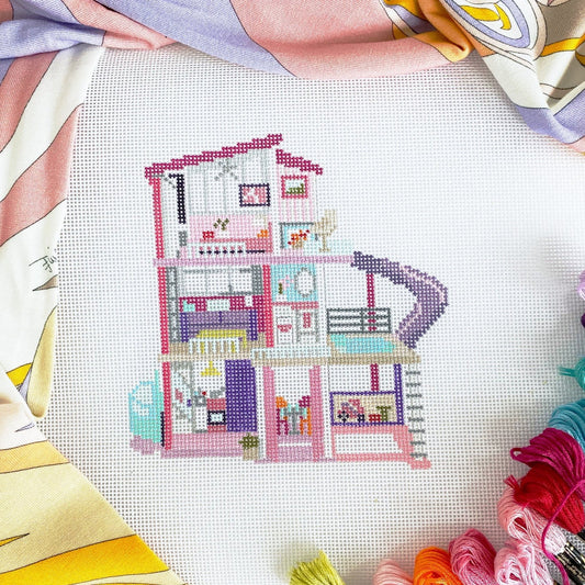 Rachel Barri Dream House Needlepoint Canvas