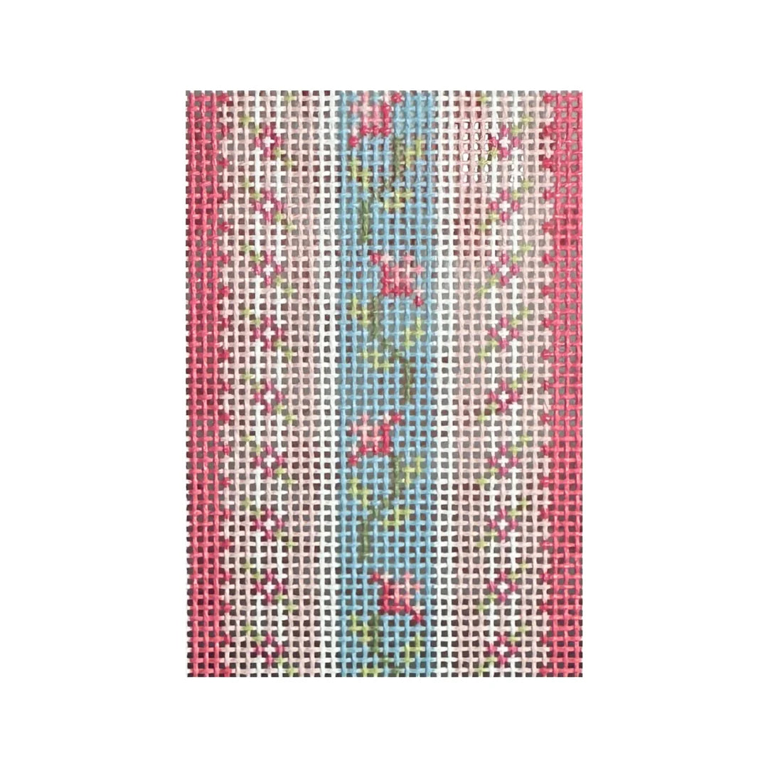 Rachel Barri Frilly Lilly Bag Tag Insert Needlepoint Canvas