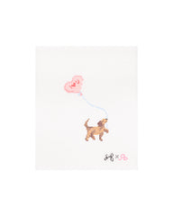 Rachel Barri Sabina Fenn I Love You Puppy Needlepoint Canvas