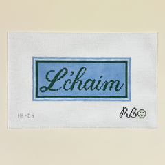 Rachel Barri L'chaim Needlepoint Canvas