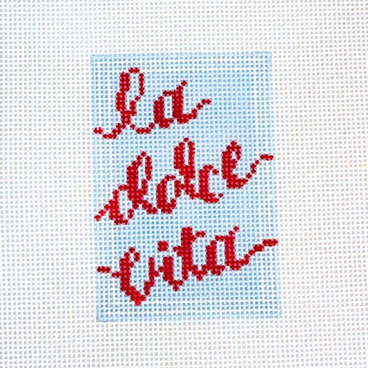 Rachel Barri La Dolce Vita Mini Needlepoint Canvas