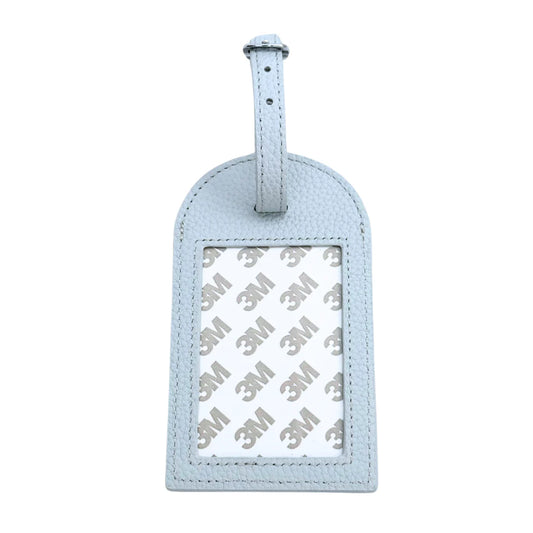 Rachel Barri Leather Self Finishing Bag Luggage Tag - Baby Blue