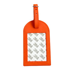 Rachel Barri Leather Self Finishing Bag Luggage Tag - Orange