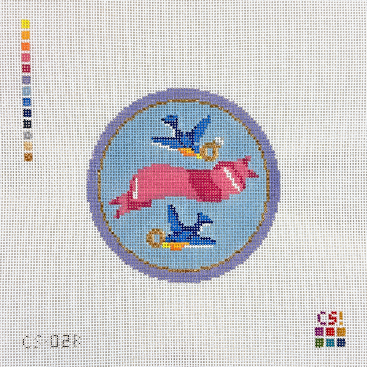 Rachel Barri Love Birds Needlepoint Canvas