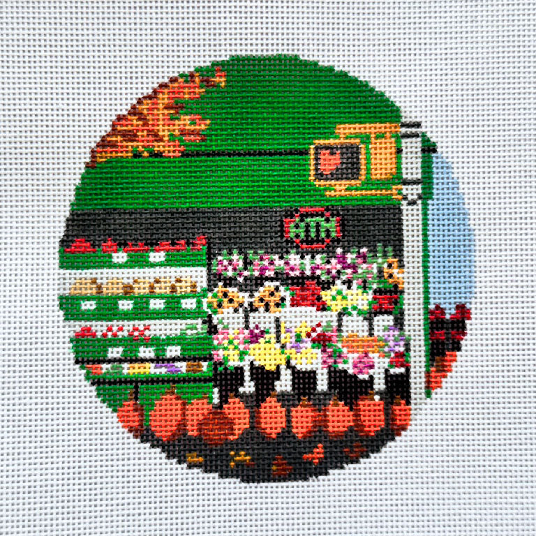 Rachel Barri Nysha Lilly Autumn Bodega Needlepoint Canvas