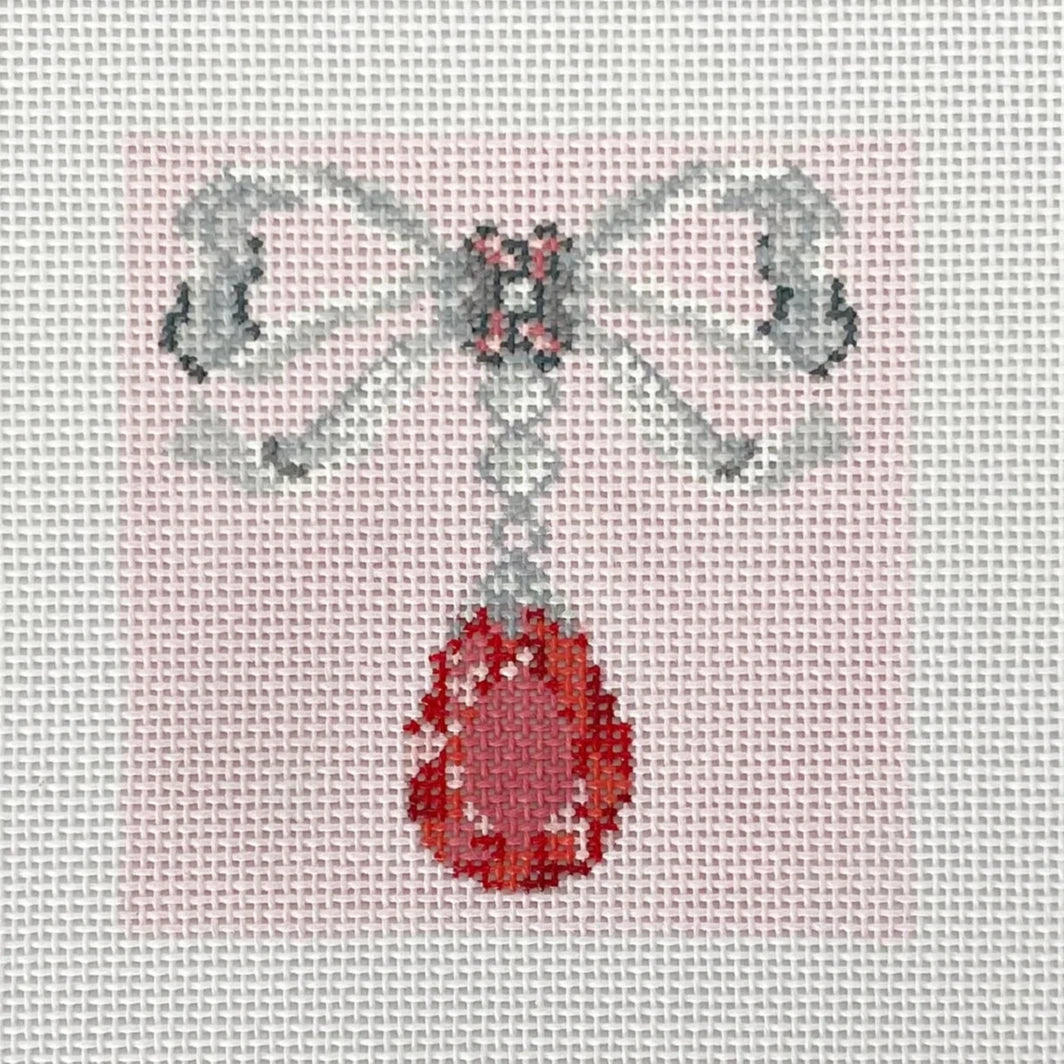 Rachel Barri Ruby Drop Needlepoint Canvas