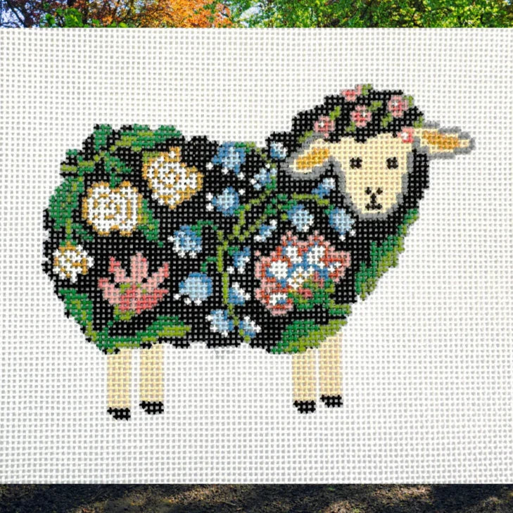 Rachel Barri Shirley The Sheep Needlepoint Canvas