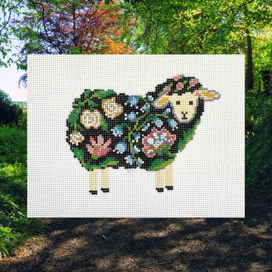 Rachel Barri Shirley The Sheep Needlepoint Canvas