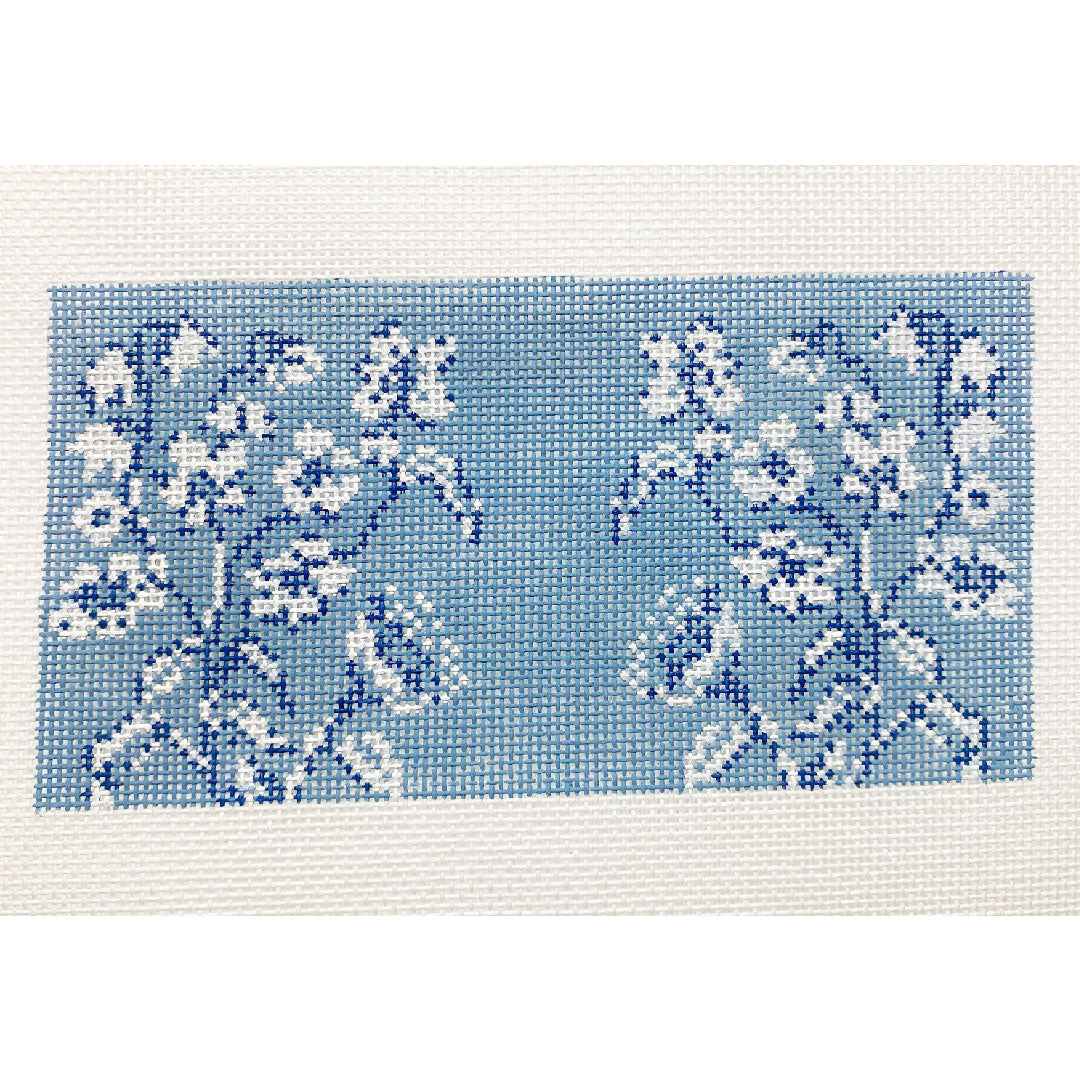 Rachel Barri Whimsy Blue Floral Needlepoint Canvas