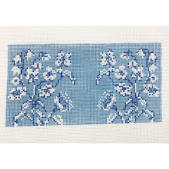 Rachel Barri Whimsy Blue Floral Needlepoint Canvas