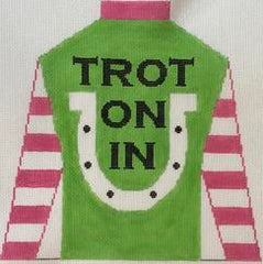 Rachel Donley Needlepoint Designs Trot On In Needlepoint Canvas