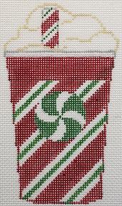 Rachel Donley Needlepoint Peppermint Cup Designs Needlepoint Canvas