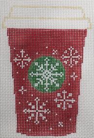 Rachel Donley Needlepoint Designs Snowflake Cup Needlepoint Canvas