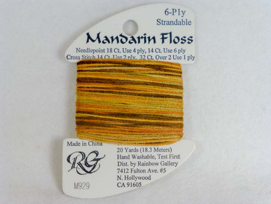 Rainbow Gallery Mandarin Floss - 929 Golden Hills