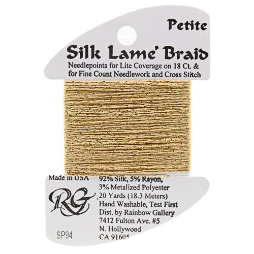 Rainbow Gallery Silk Lame Braid 18 - 094 True Gold