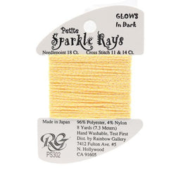 Rainbow Gallery Petite Sparkle Rays - 302 Yellow Glow in the Dark