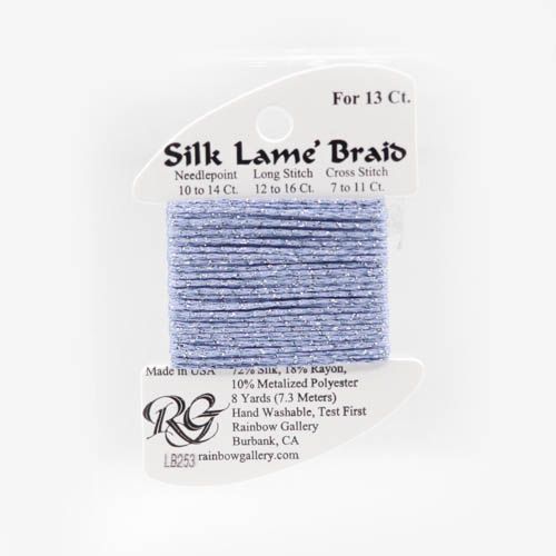 Rainbow Gallery Silk Lame Braid 13 - 253 Antique Periwinkle