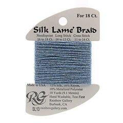 Rainbow Gallery Silk Lame Braid 18 - 013 Sky Blue