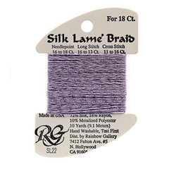 Rainbow Gallery Silk Lame Braid 18 - 022 Lavender