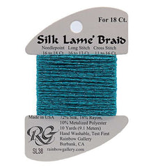 Rainbow Gallery Silk Lame Braid 18 - 038 Caribbean