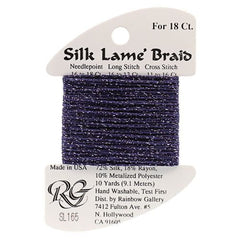 Rainbow Gallery Silk Lame Braid 18 - 165 Dark Wisteria