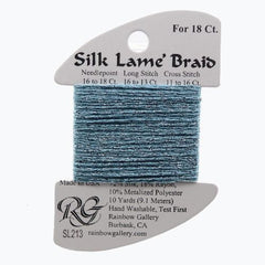 Rainbow Gallery Silk Lame Braid 18 - 213 Dusty Turquoise