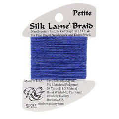 Rainbow Gallery Silk Lame Braid 18 - 243 Suddenly Sapphire