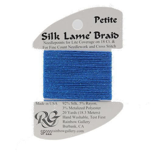 Rainbow Gallery Silk Lame Braid Petite - 222 Brilliant Blue