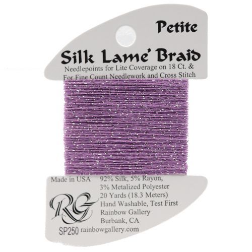 Rainbow Gallery Silk Lame Braid Petite - 250 Peppermint Patty