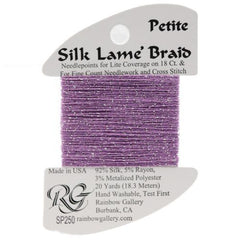 Rainbow Gallery Silk Lame Braid Petite - 250 Peppermint Patty