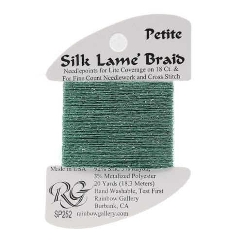 Rainbow Gallery Silk Lame Braid Petite - 252 Caribbean Green