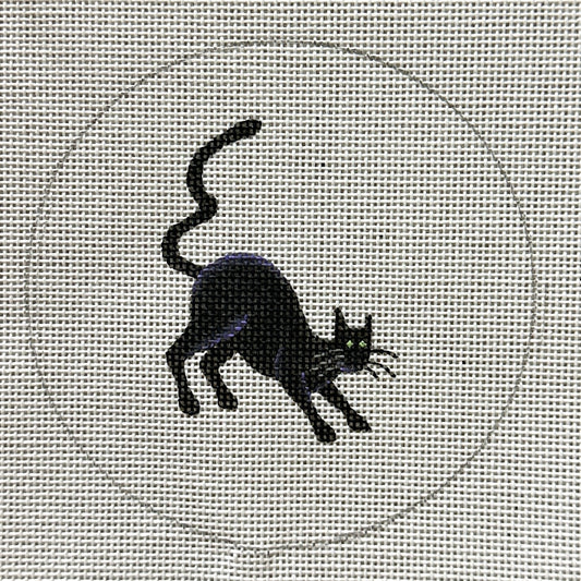 Rebecca Wood Designs Black Cat Needlepoint Canvas