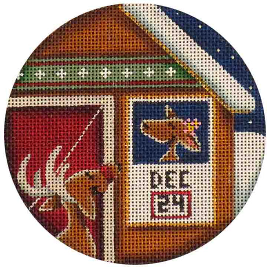 Rebecca Wood Designs Christmas Calender Needlepoint Canvas