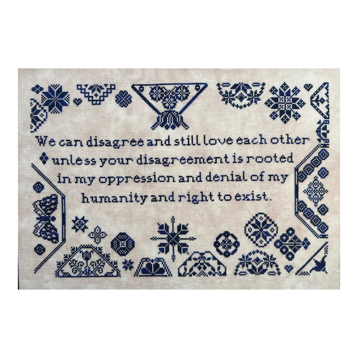 Rebel Stitcher Designs Disagree Cross Stitch Pattern