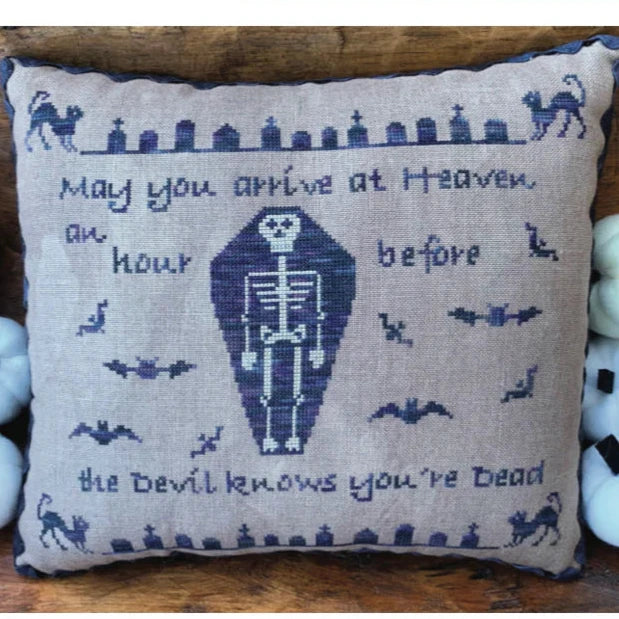 Rebel Stitcher Designs Before the Devil Knows Cross Stitch Pattern