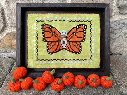 Rebel Stitcher Day of the Dead Butterfly Cross Stitch Pattern