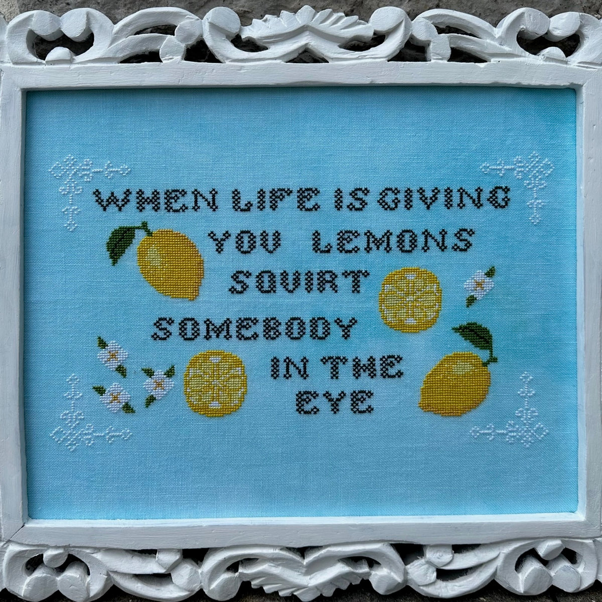 Rebel Stitcher Designs Lemons Cross Stitch Pattern