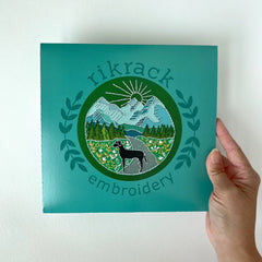 Rikrack Trail Dog Embroidery Kit