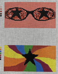 Rittenhouse Needlepoint Bootsy Two Sided Eyeglass Case Needlepoint Canvas