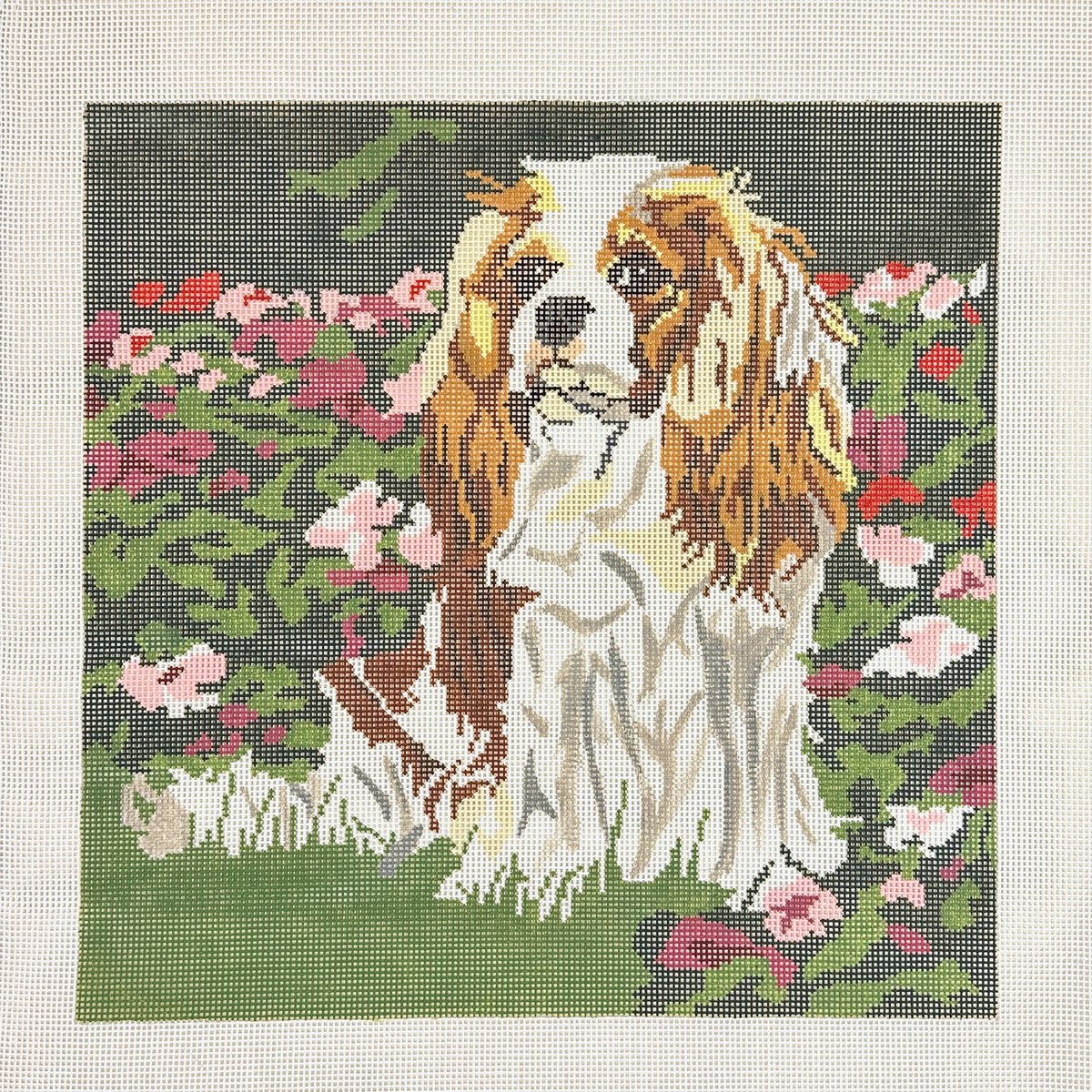 Rittenhouse Needlepoint Designs Monica the Cavalier King Charles Dog Needlepoint Canvas