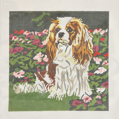 Rittenhouse Needlepoint Designs Monica the Cavalier King Charles Dog Needlepoint Canvas