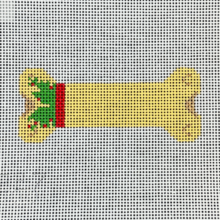 Rittenhouse Needlepoint Designs Small Holiday Dog Bone Needlepoint Canvas - 13M