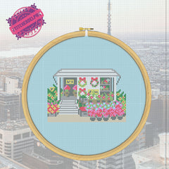 Rittenhouse Needlepoint Flower Market Cross Stitch Pattern